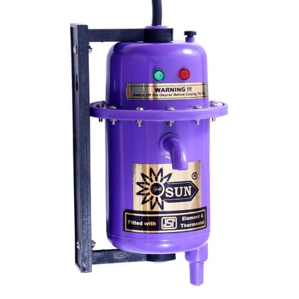 Yalli Sun VSS Mode Instant Water Heater 1L | Premium Class ABS Plastic | 2 year Warranty | Shock Proof for Home, Kitchen, Bathroom, Office | Wall Mounted Instant Water Geyser | Violet Yalli Sun VSS Mode Instant Water Heater 1L | Premium Class ABS Plastic