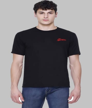 HVBK Pack of 1 Cotton Blend Regular Fit Men's T-Shirt ( Black )