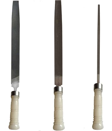 Amb File Set of 3 Flat, Half Round, Round 10 Inches