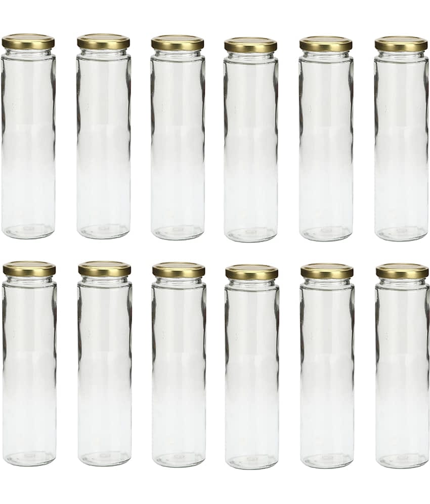 AFAST Glass Container Glass Transparent Utility Container ( Set of 12 )