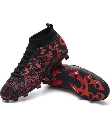 Aivin Booster Black Football Shoes