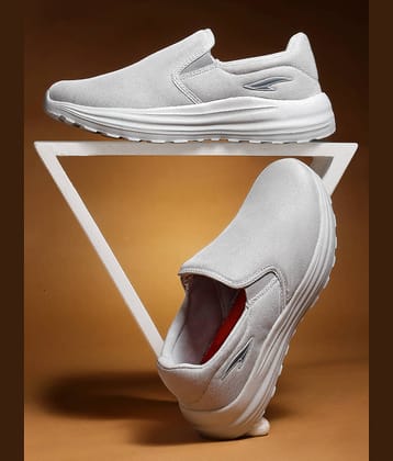ASIAN SUPERWALK-19 Light Grey Men's Sports Running Shoes