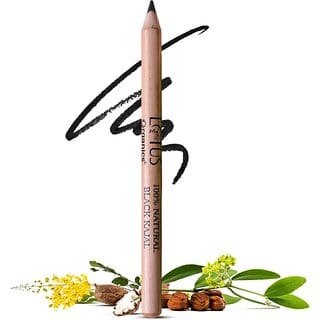 Lotus Organics+ Black KajalWith Jojoba Oil  Shea ButterBlack Matte Finish (Black, 1.14 G)