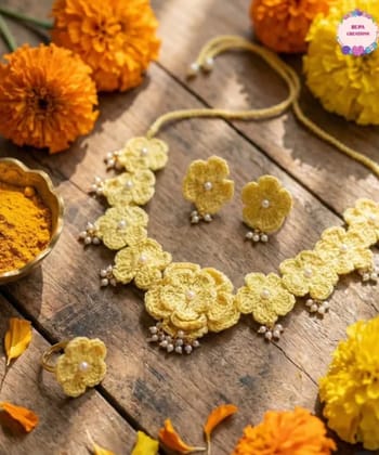 crochet bridal necklace