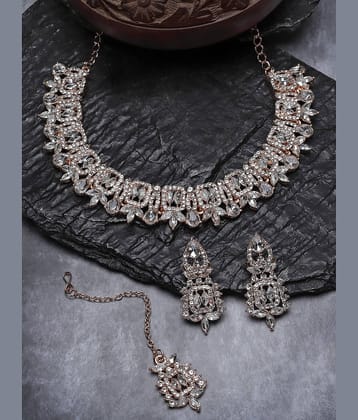 Sukkhi Rose Gold Alloy Necklace Set ( Pack of 1 )