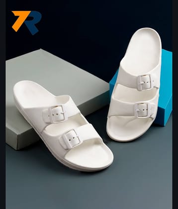 TR White Men's Thong Flip Flop