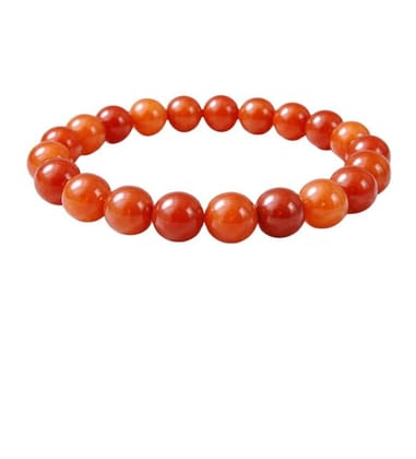 Natural Crystal 8mm Carnelian Bracelet (Red)-PID64922 Natural Crystal 8mm Carnelian Bracelet (Red)-PID64922