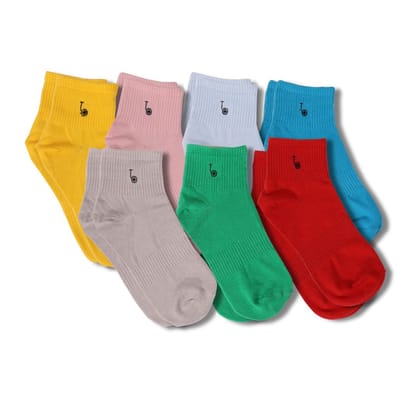 Thela Gaadi TG Basic Solid Socks (Pack of 7 Pairs)