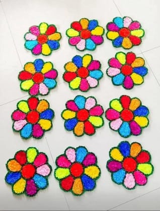 Rangoli Mat / Stencil Rangoli Mat   6 inch