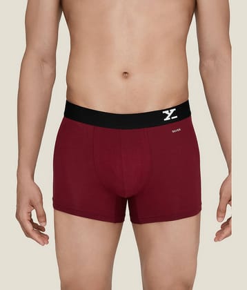 XYXX Pack of 1 Cotton Trunks For Men's ( Black )