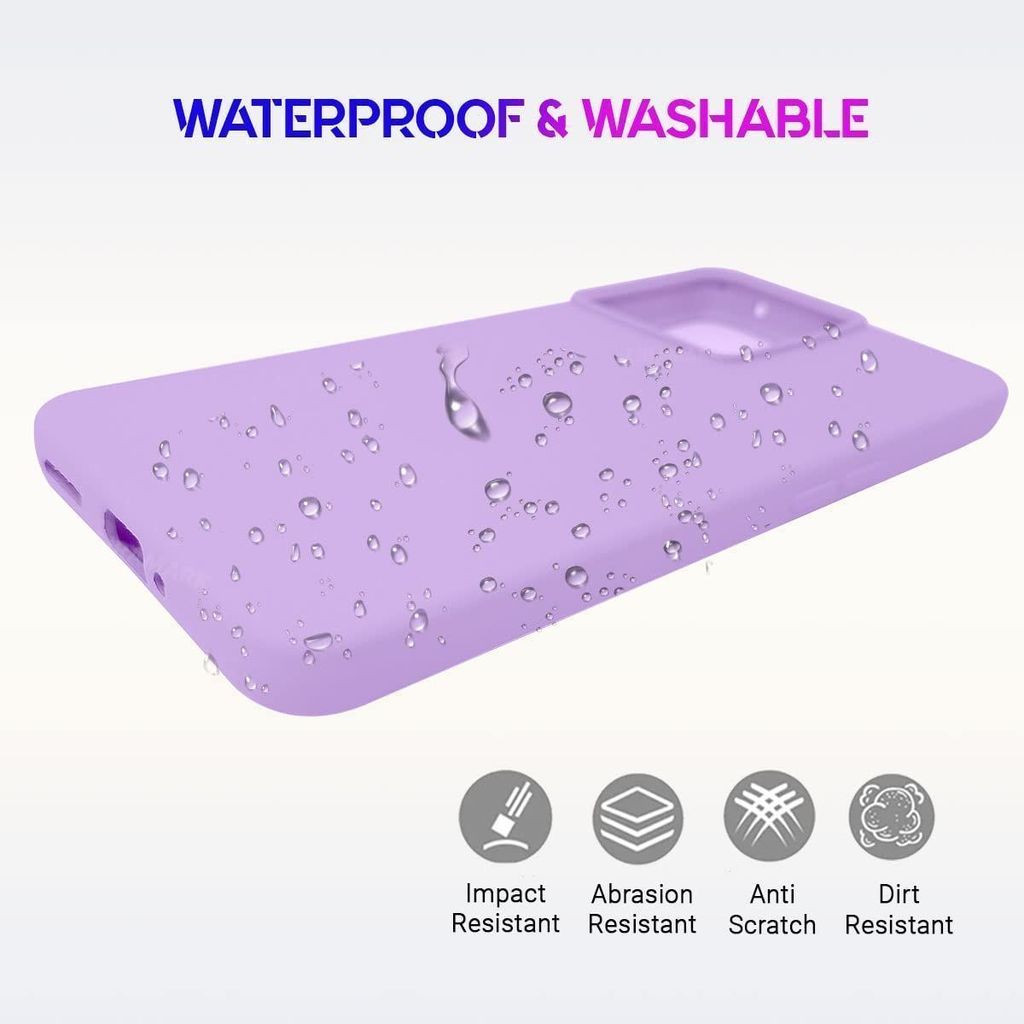 LIRAMARK Liquid Silicone Soft Back Cover Case for OnePlus 10R 5G / 1+10R 5G