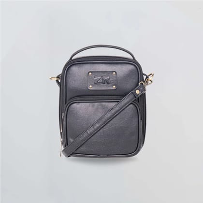 PERSONALISED TRAVEL CROSSBODY BAG - BLACK-Black