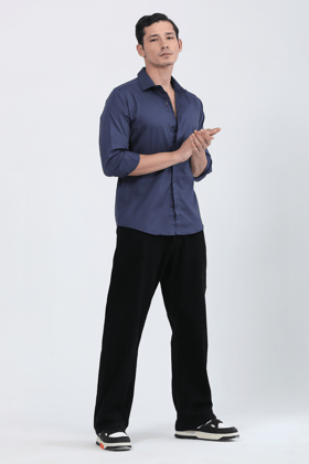 The Slate Blue Shirt-S