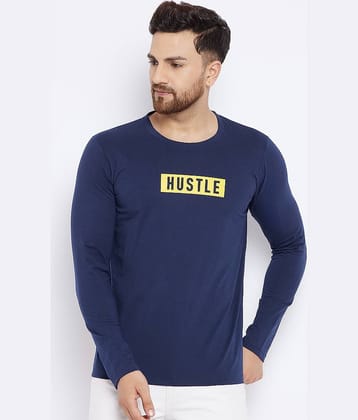 The Million Club Pack of 1 Cotton Blend Regular Fit Men's T-Shirt ( Navy Blue )