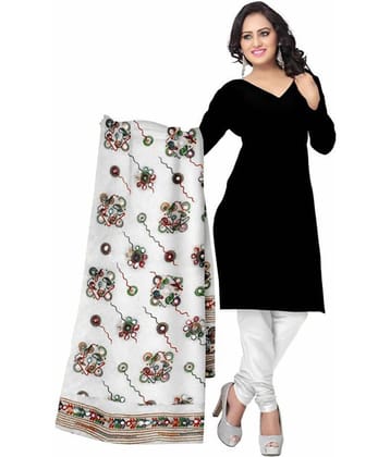 Apratim White Cotton Dupatta