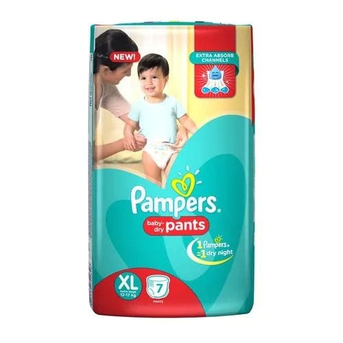 Pampers Diapers Xtra Large, 7 Pcs