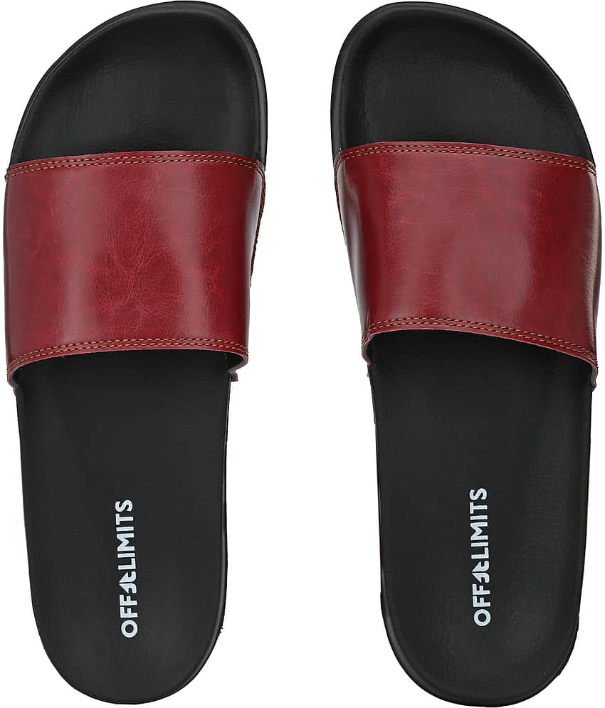 OFF LIMITS Maroon Slides