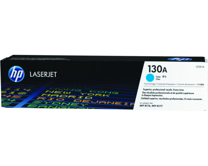 HP 130A Black Original LaserJet Toner Cartridge (CF350A) for HP LaserJet Pro MFP M176n, M177fw Printers