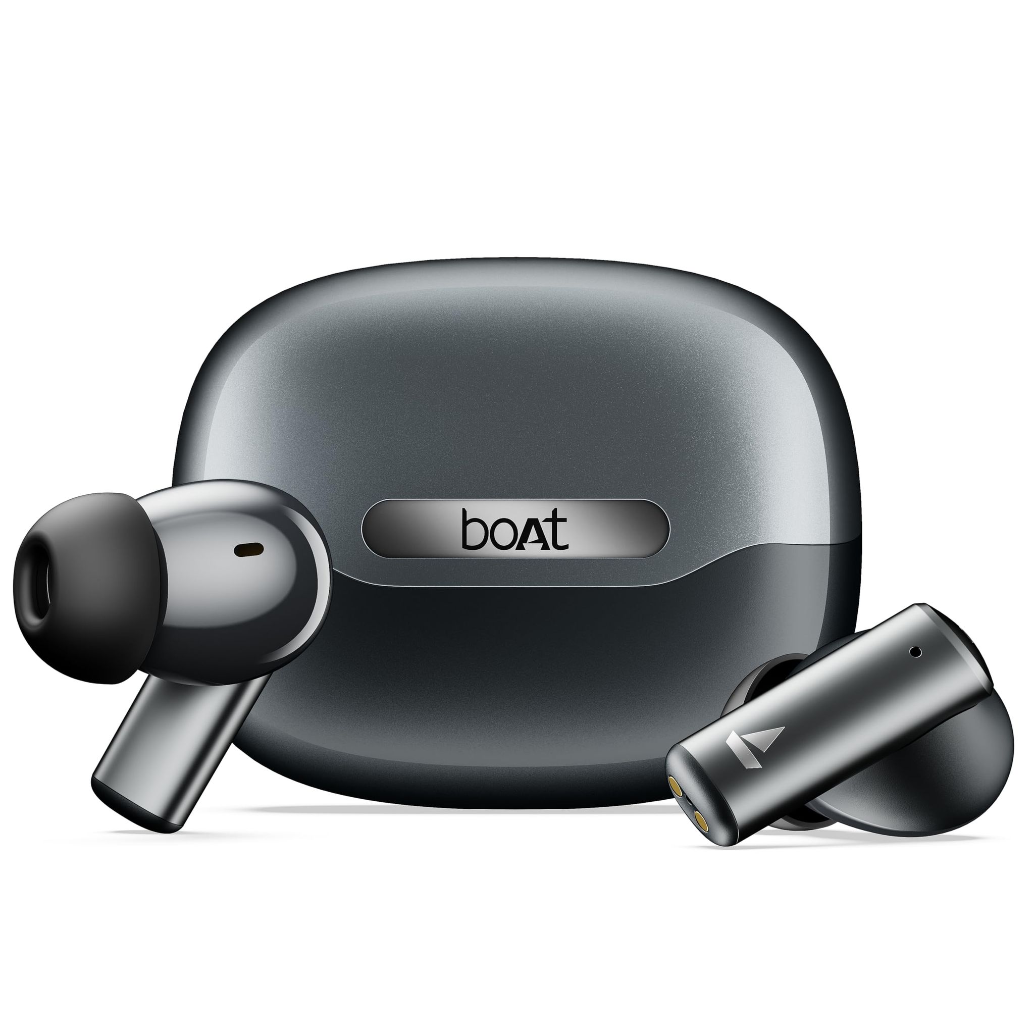 boAt Airdopes Prime 701 ANC (2025 Launch),46dB Hybrid ANC, 50Hr Battery, Real Spatial Audio,Multidevice Connect,App Support, Bluetooth Earbuds, TWS Ear Buds Wireless Earphones with mic (Obsidian Grey)