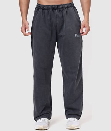 Fuaark Dark Grey Cotton Men's Sports Trackpants ( Pack of 1 )