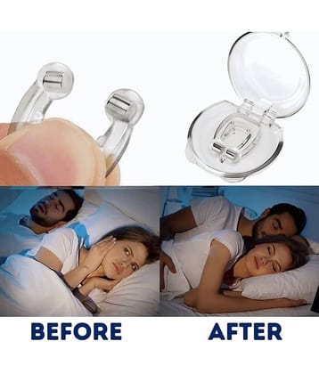 Gatih Silicone Magnetic Unisex Anti Snore Nose Clip Sleeping Aid Apnea Guard Night Device, Anti Snoring Device For Men & Women