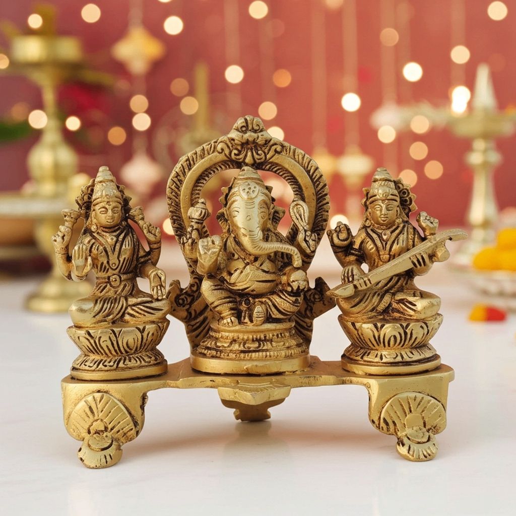 Brass Showpiece LGS God Idol Statue (BSMAS1485 G)