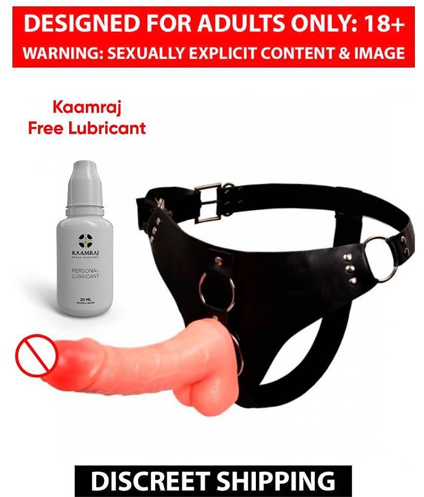 5.5 Inch Strap On Artificial Solid Penis Dildo With Belt Sex Toy For Women By