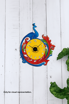 Dbeautify's Peacock Design MDF Wall Clock