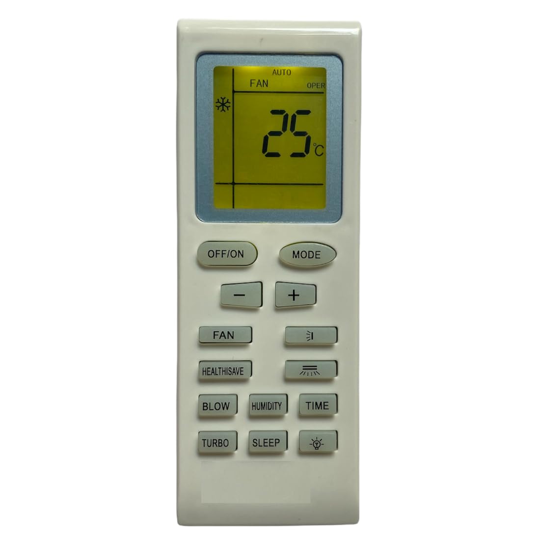 Upix AC Remote No. 18 (with Backlight), Compatible/Replacement for Croma AC Remote Control