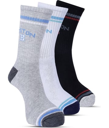 TF Pack of 3 Men's Terry Full Length Socks ( Multicolor )