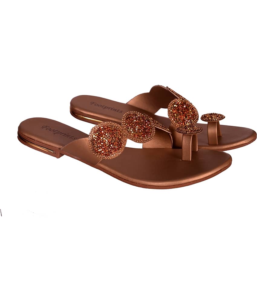 Footprints Brown Flats