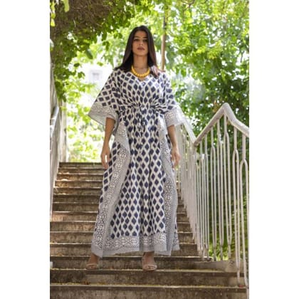 Blue Valentine Long Kaftanroyal Blue (52 Inch)