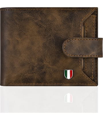 GIOVANNY - Faux Leather Brown Men's Regular Wallet ( Pack of 1 )