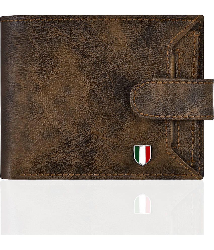 GIOVANNY - Faux Leather Brown Men's Regular Wallet ( Pack of 1 )