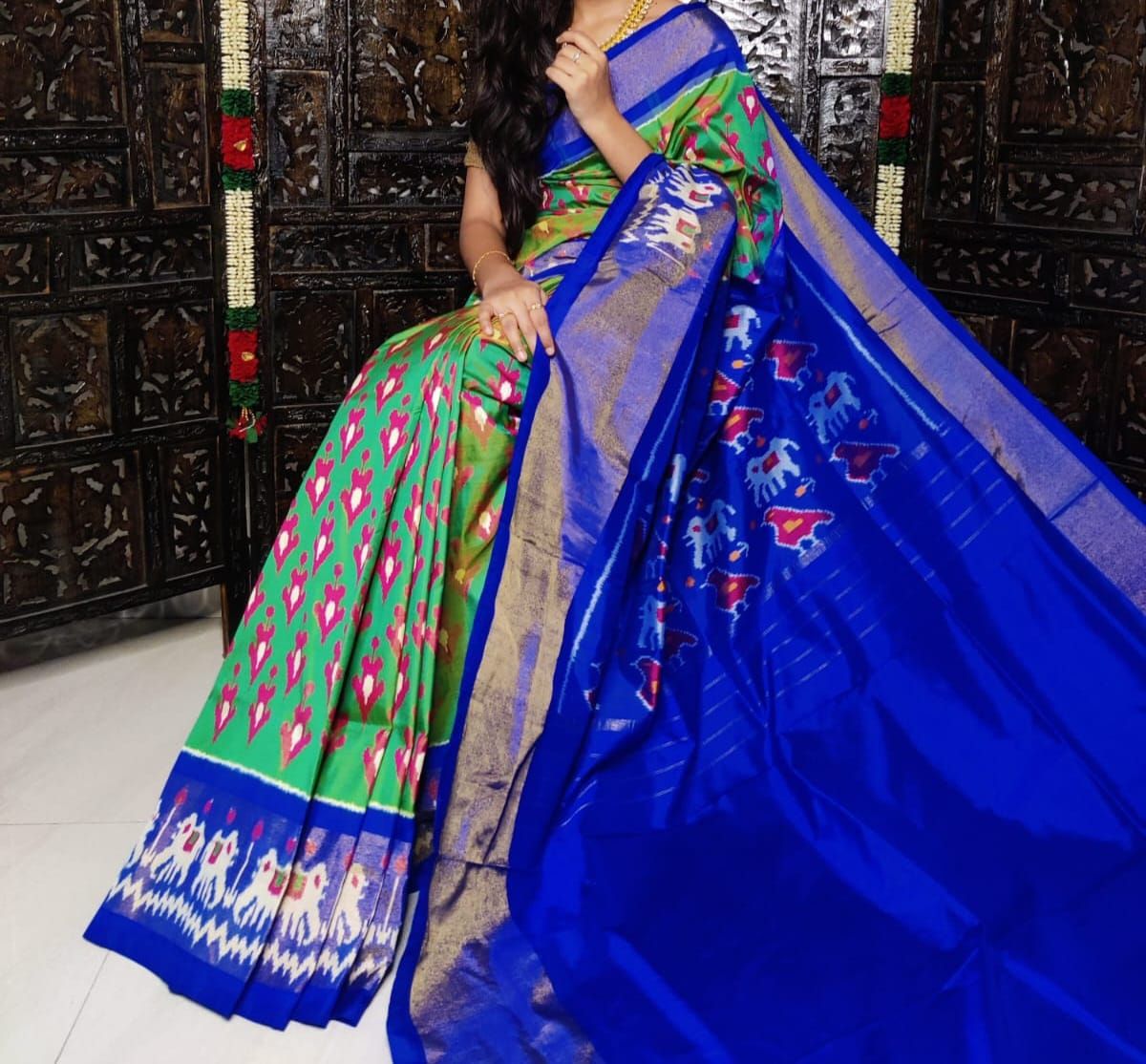 Ikkat Pochampalli Exclusive Style 2-Exclusive