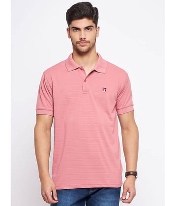 MXN Pack of 1 Cotton Regular Fit Striped Half Sleeves Men's Polo T Shirt ( White )