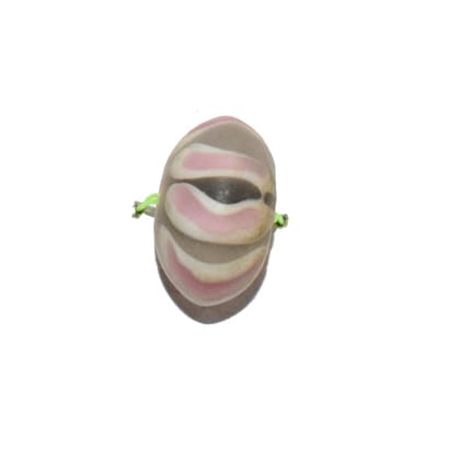 Handmade Fancy Lampwork Glass Beads For Jewelry Making Necklace , Earring and Bracelet (Roundel) SFL-609-Per Packet 25 Pcs / 10X16 MM