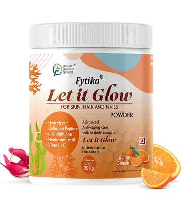 Fytika Let it Glow Orange Splash, Collagen Powder-200G