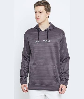GET GOLF Fleece Hooded Men's Sweatshirt - Grey ( Pack of 1 )