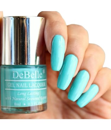 DeBelle Tahiti Teal Glossy Nail Polish 8 ( Pack of 1 )