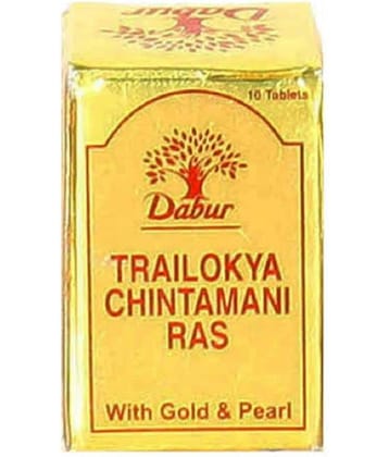 DABUR TRAILOKYA CHINTAMANI RAS 10 TABS