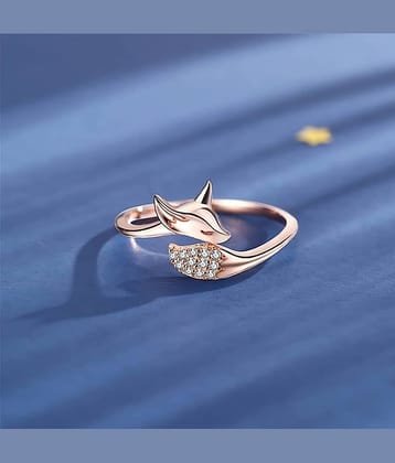 Thrillz Rose Gold Rings ( Pack of 1 )