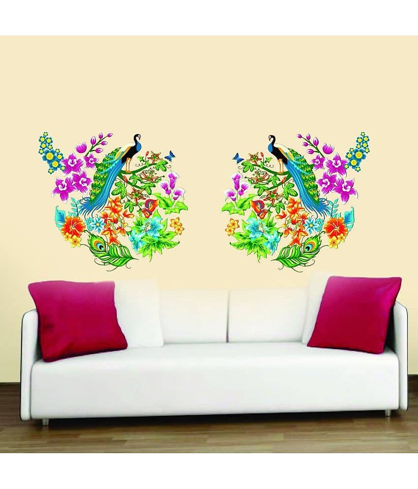 Sticker Studio Wall Sticker Birds ( 73 x 34 cms )
