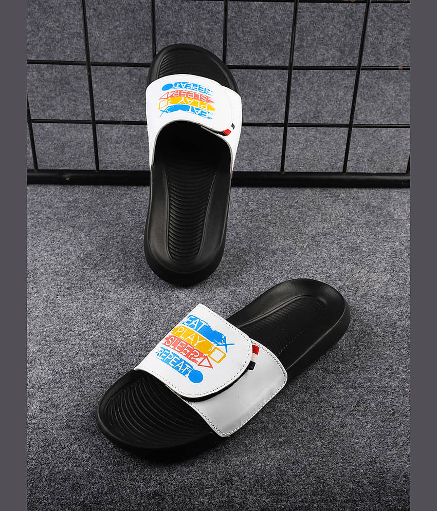 PERY PAO White Men's Slide Flip Flop