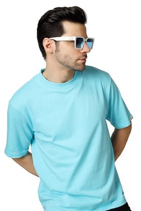 Drop Shoulder Crew Neck Tee High Rib Collar - Made in BCI Cotton Small / Rust