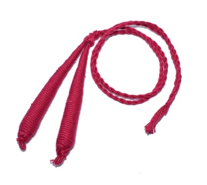 Dark Pink Braided Back Rope/Dori Adjustable Cord Necklace for Jewellery Making , (16 Inch) , NDR-043-Per Packet of 6 Pcs / 18 Inch