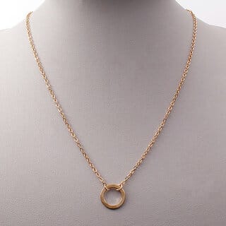 Circular Ring Pendant with Chain