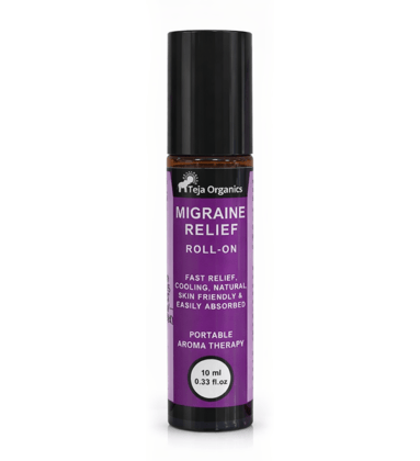 Migraine Relief Roll-On – Fast, Cooling, Natural Relief from Migraine | Reduces Headache & Stress