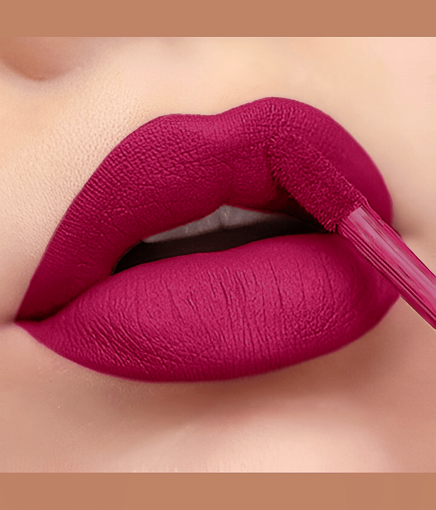 BELLABLOOM Purple Red Liquid Matte Lipstick, 5ml (Pack of 1)
