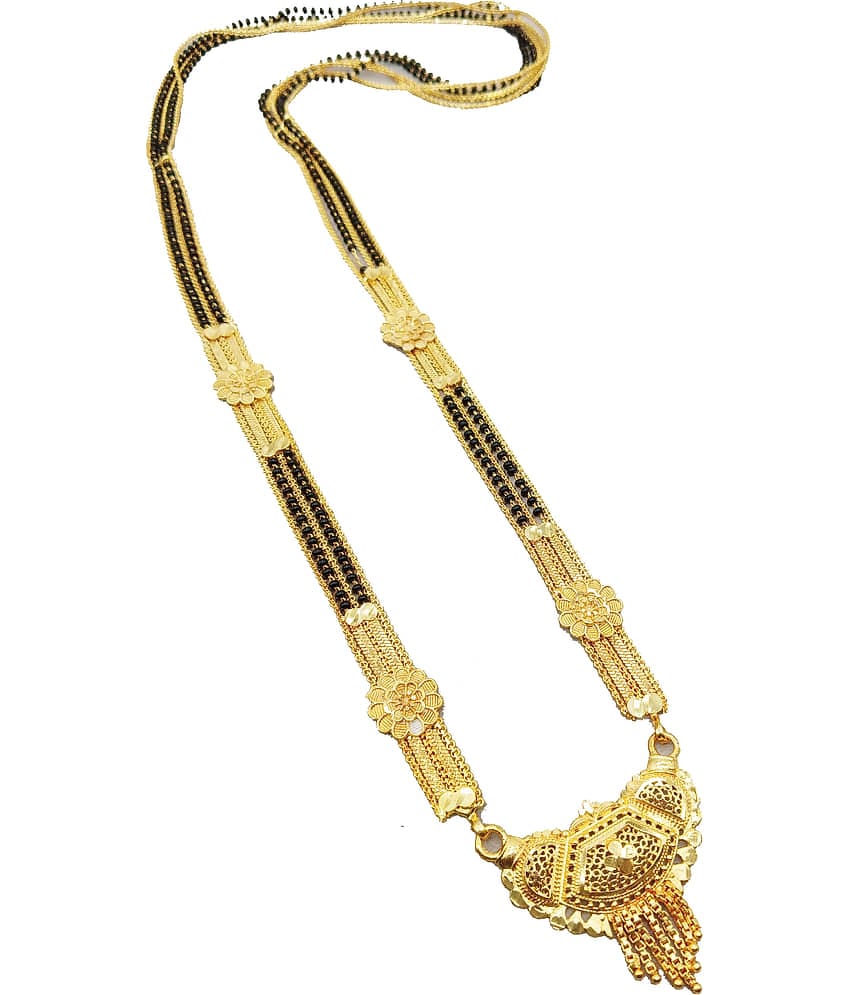 JIPPA - Golden Mangalsutra ( Pack of 1 )